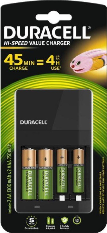 Duracell CEF14 Cargador de baterías para interior