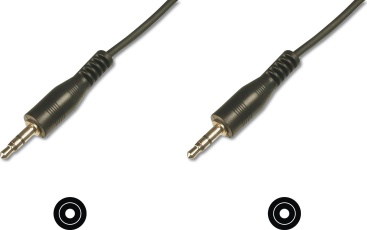 ASSMANN Electronic 3.5mm M/M, 2.5 m cable de audio 2,5 m 3,5mm Negro