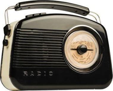 König König HAV-TR900BL Portátil Negro, Oro radio