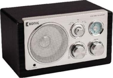 König König HAV-TR1100 Portátil Analógica Negro radio