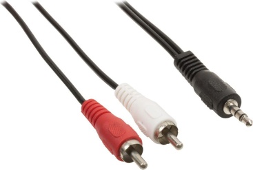 Valueline VLAP22200B10 cable de audio 1 m 3,5mm 2 x RCA Negro, Rojo, Blanco