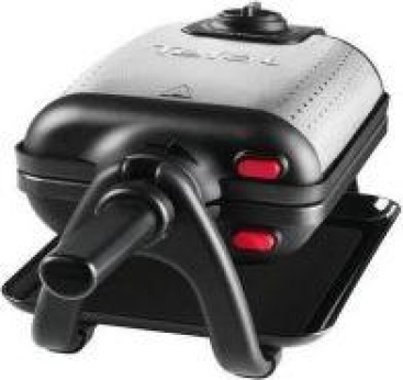 Tefal WM756D 2waffle(s) 1200W Negro, Acero inoxida