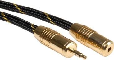 Roline Cable Alargador de audio gold 35mm conector toma 2.5m 11.09.4753 25