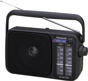 Panasonic RF-2400D Portátil Analógica Negro radio