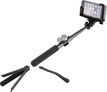 Cygnett Selfie Stick Bluetooth con tripode negro