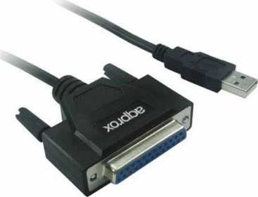 Approx appC26 USB 2 DB25 Negro