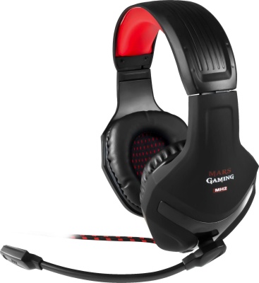 Mars Gaming MH2 Binaural Diadema Negro, Rojo auric