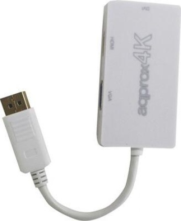 Approx Approx appC37 Display Port HDMI, DVI, VGA Blanco a
