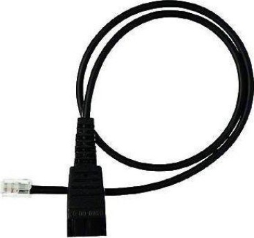 Jabra Jabra QD cord, straight, mod plug QD RJ11 Negro ad
