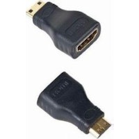 Gembird A-HDMI-FC adaptador de cable mini-HDMI Negro