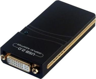 MCL MCL USB2-DVIHR USB 2.0 DVI-I / VGA Negro adaptador