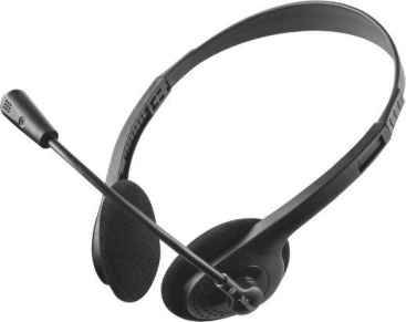 Trust ZIVA CHAT HEADSET Binaural Diadema Negro aur