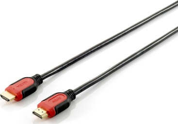 Equip HDMI/HDMI 3.0m cable HDMI 3 m HDMI tipo A (Estándar) Negro, Rojo