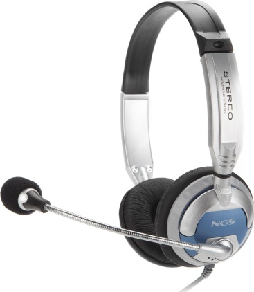 NGS MSX6Pro Binaural Diadema Gris auricular con mi