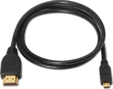 Cable Micro Hdmi nanocable 10.15.3501 v1.4 conectores tipo de alta velocidadhec amdm machomacho negro 0.8mts 0.8m 08 0.8