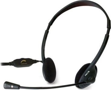 NGS MS103 Binaural Diadema Negro auricular con mic