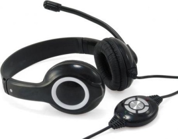 Conceptronic CCHATSTARU2B Binaural Diadema Negro,