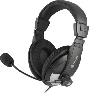 NGS MSX9 Pro Binaural Diadema Negro auricular con