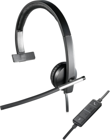 Logitech Logitech H650e Monoaural Diadema Negro, Gris auric
