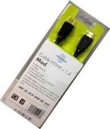 Kloner Kc3000 Cable hdmi 3 color negro hdmim a 3m hq