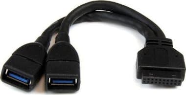 StarTech.com StarTech.com Cable 15cm Adaptador 2 Puertos USB 3.