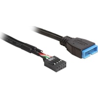 DeLOCK 83777 adaptador de cable USB 3.0 USB 2.0 Negro