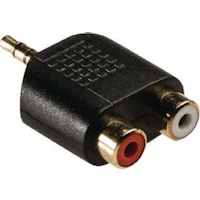 König 3.5 mm male/2 x RCA female 3,5 mm 2 x RCA An