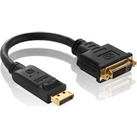 PureLink PI170 adaptador de cable de vídeo 0,1 m DisplayPort DVI-D Negro