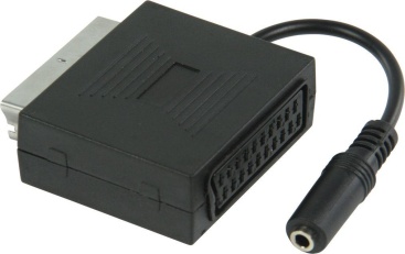 Valueline VLVP31930B02 adaptador de cable Scart + 3.5mm Scart Negro