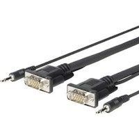 VivoLink PROVGAMCS4.6 adaptador de cable de vídeo 4,6 m VGA (D-Sub) + 3,5mm Negro