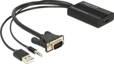 Delock DeLOCK 62597 3 pines HDMI Negro adaptador de cable