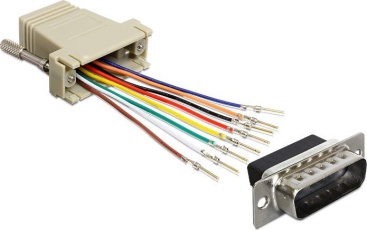 Delock Dsub15rj45 Mafe mont. 65432 adaptador cable subd 15p rj45