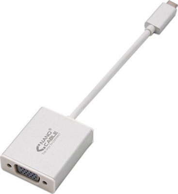 Nanocable Nanocable Conversor USB-C a VGA. USB-C/M-VGA/H, Al