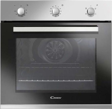 Candy FCP502X horno Horno eléctrico 65 L Negro, Acero inoxidable A