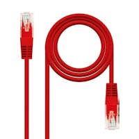 Nanocable 10.20.0101-R cable de red 1 m Cat5e U/UTP (UTP) Rojo