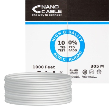 Nanocable Nanocable CABLE RED RJ45 CAT.5E UTP RIGIDO AWG24,