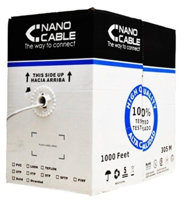 Nanocable Nanocable CABLE RED RJ45 CAT.6 UTP RIGIDO AWG24, 3