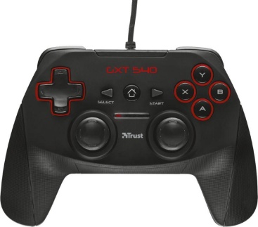 Trust GXT 540 Gamepad PC,Playstation 3 Negro