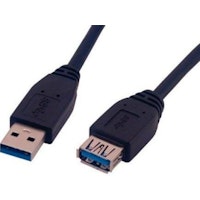MCL USB 3.0, M/FM, 3m cable USB USB A USB B Negro