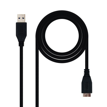 Nanocable CABLE USB 3.0, TIPO A/M-MICRO B/M, NEGRO, 1 M