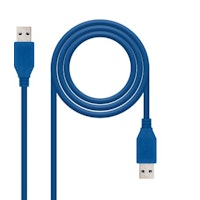 Nanocable 10.01.1001-BL cable USB 1 m USB A Azul