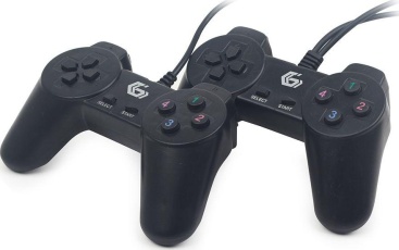 Gembird JPD-UB2-01 Gamepad PC Negro mando y volant