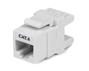 Startech.com Jack Conector de pared keystone rj45 hembra cat6 red 180º blanco tipo 110 c6key110swh 6 180° 0065030848206 s55056982