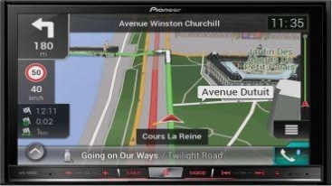 Pioneer Pioneer AVIC-F80DAB 7"" Pantalla táctil Negro nave