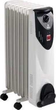 Radiador De Aceite fm rw15 1500w 7 elementos termostato 1500 calefactor negro color blanco 7el 68cm