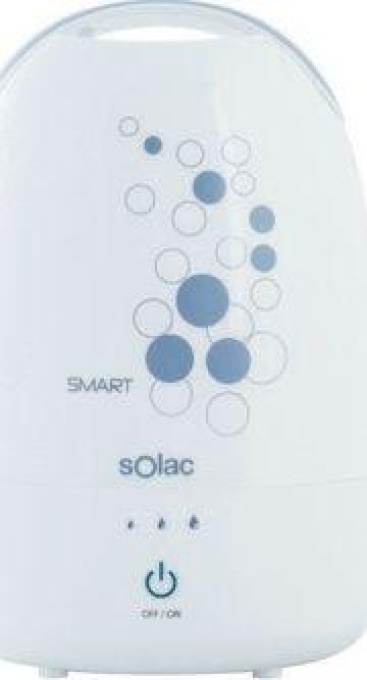 Solac HU1059 Ultrasónica 3L 25W Azul, Color blanco