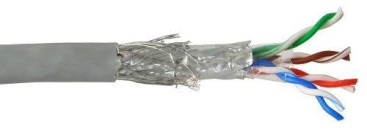 Cable De Red inline rj45 gris sfutp cat5e 100m sftp 100