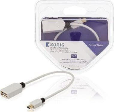 König König KNM60315W02 0.2m Mini-USB A USB A Macho Hemb