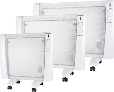 Orbegozo Rm 1500 blanco 1500w radiador calefactor de mica 3 niveles calor termostato regulable sistema antivuelco contra rm1500