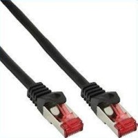InLine 76133S 0.3m Cat6 S/FTP (S-STP) Negro cable
